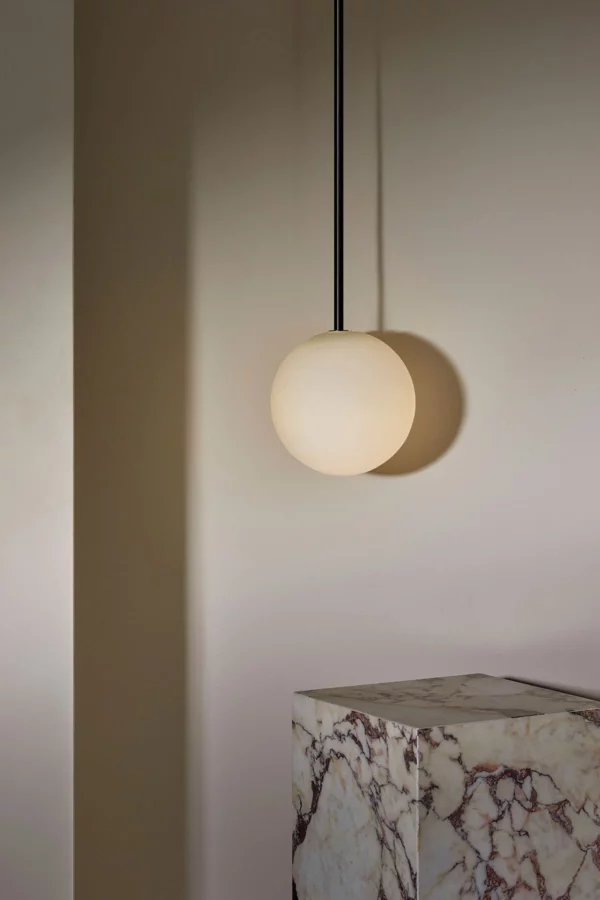 Orb Pendant Light 200mm, Large - Solid Rod - Image 5