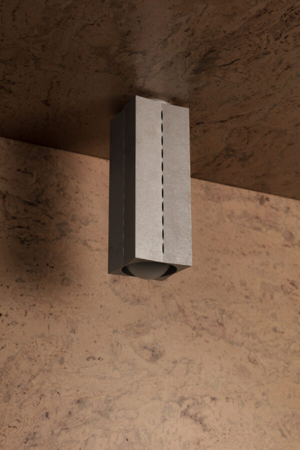 Polaris Ceiling Light - Large - Tumbled Brass / Aluminium - Image 12