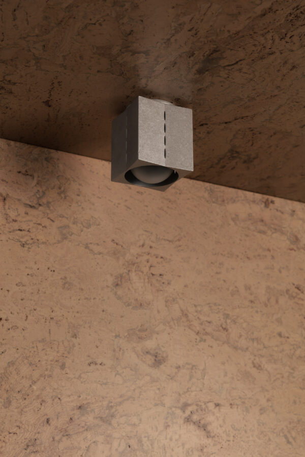 Polaris Ceiling Light - Small - Tumbled Brass / Aluminium - Image 2