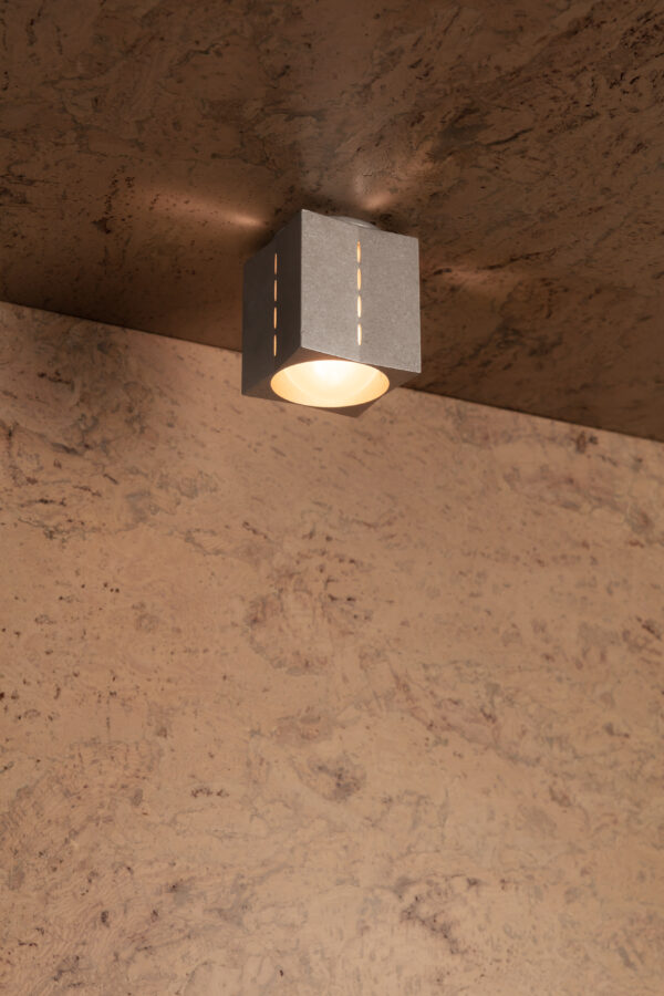 Polaris Ceiling Light - Small - Tumbled Brass / Aluminium - Image 3