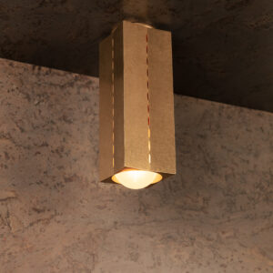 Polaris Ceiling Light - Large - Tumbled Brass / Aluminium