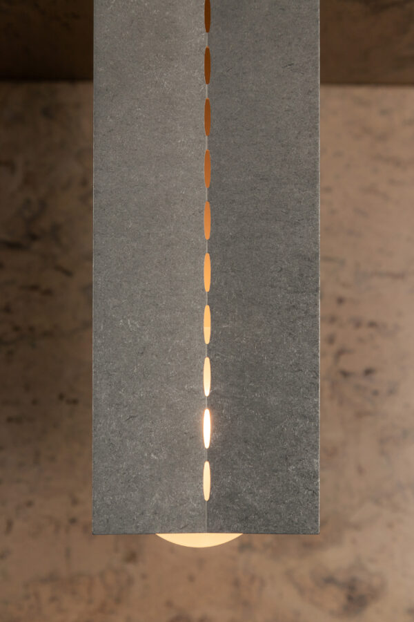 Polaris Ceiling Light - Large - Tumbled Brass / Aluminium - Image 8