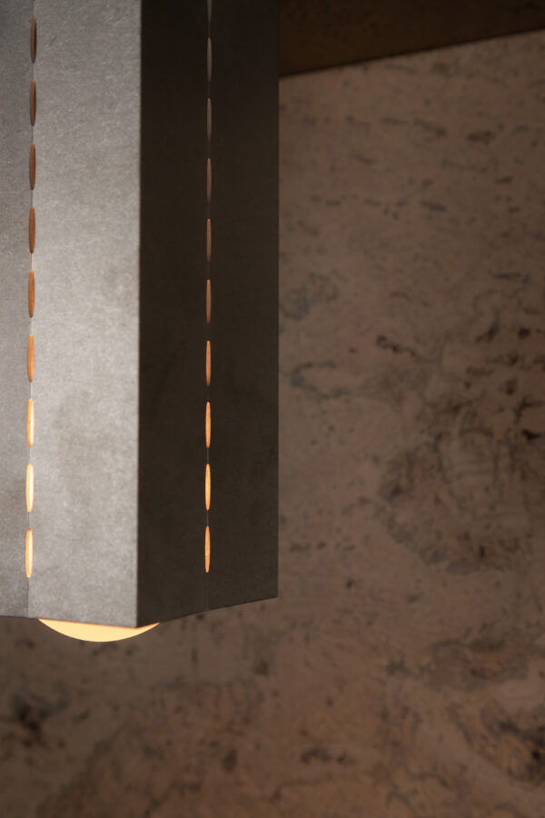 Polaris Ceiling Light - Large - Tumbled Brass / Aluminium - Image 7