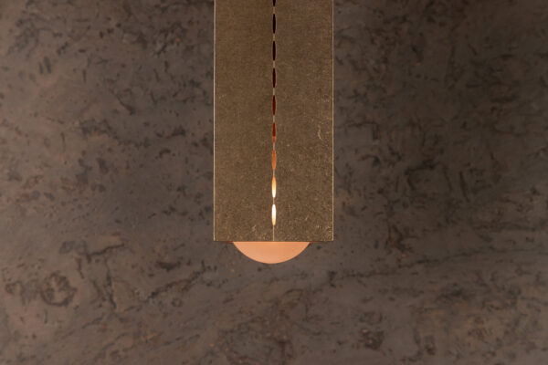 Polaris Ceiling Light - Large - Tumbled Brass / Aluminium - Image 6