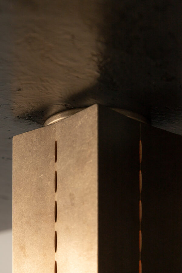 Polaris Ceiling Light - Large - Tumbled Brass / Aluminium - Image 4
