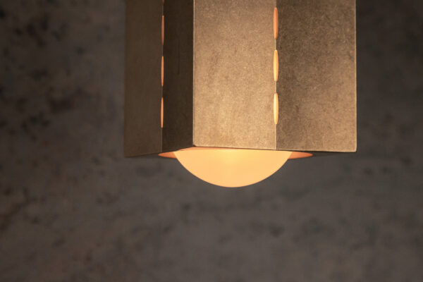 Polaris Ceiling Light - Large - Tumbled Brass / Aluminium - Image 3