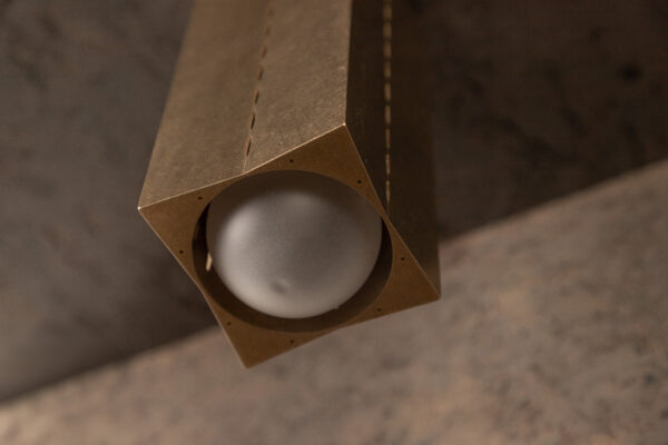 Polaris Ceiling Light - Large - Tumbled Brass / Aluminium - Image 2