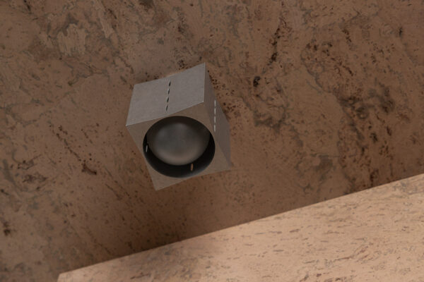 Polaris Ceiling Light - Small - Tumbled Brass / Aluminium - Image 8