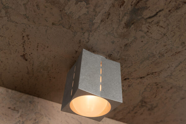 Polaris Ceiling Light - Small - Tumbled Brass / Aluminium - Image 10