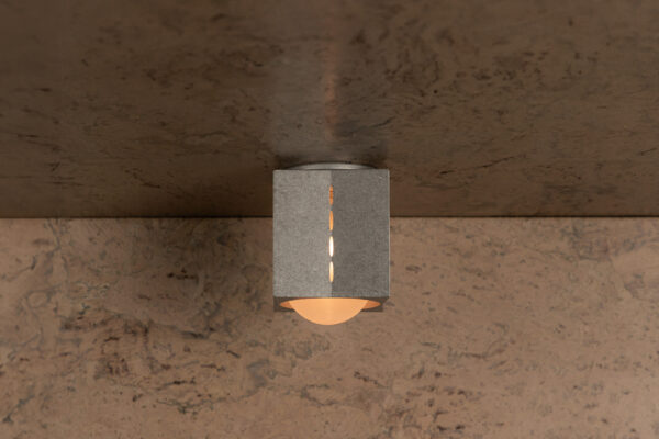Polaris Ceiling Light - Small - Tumbled Brass / Aluminium - Image 13