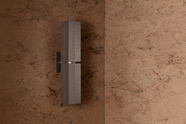 Polaris Wall Light - Large - Tumbled Brass / Aluminium - Image 2