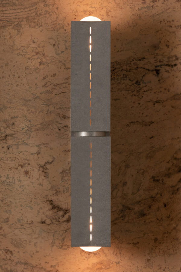 Polaris Wall Light - Large - Tumbled Brass / Aluminium - Image 3