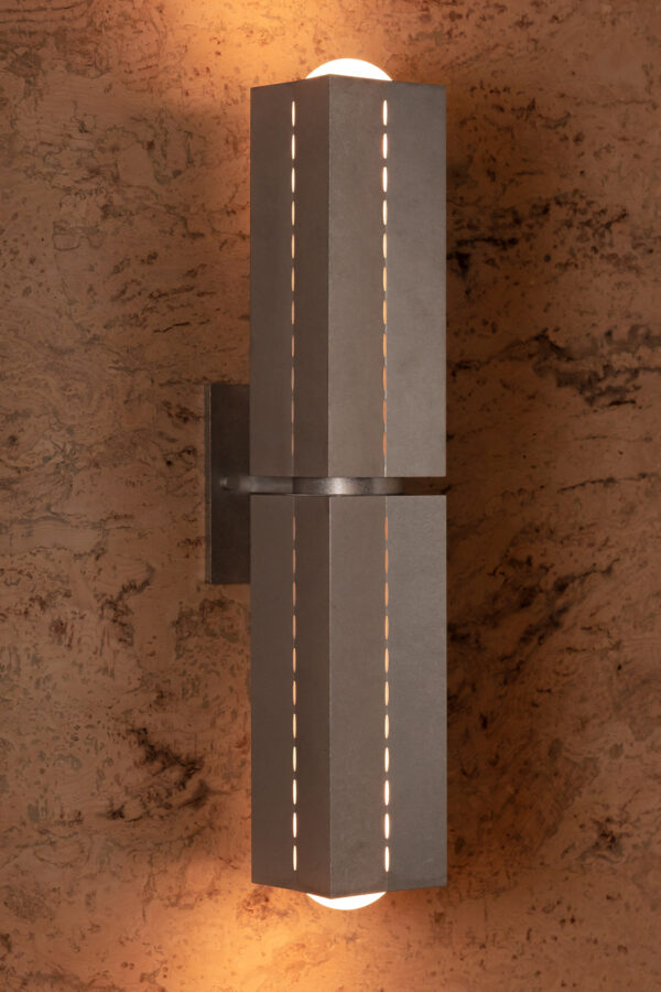 Polaris Wall Light - Large - Tumbled Brass / Aluminium - Image 5