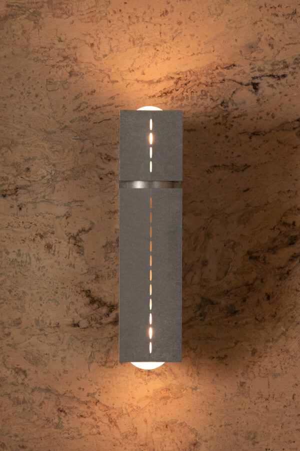 Polaris Wall Light - Medium - Tumbled Brass / Aluminium - Image 5