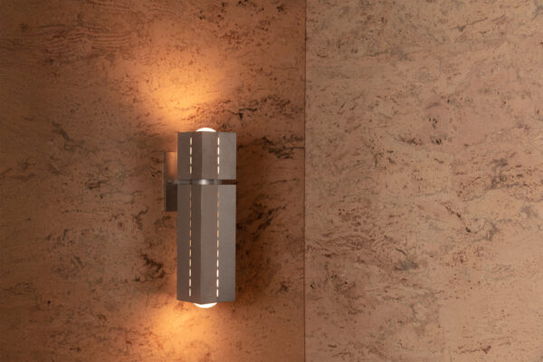 Polaris Wall Light - Medium - Tumbled Brass / Aluminium - Image 6