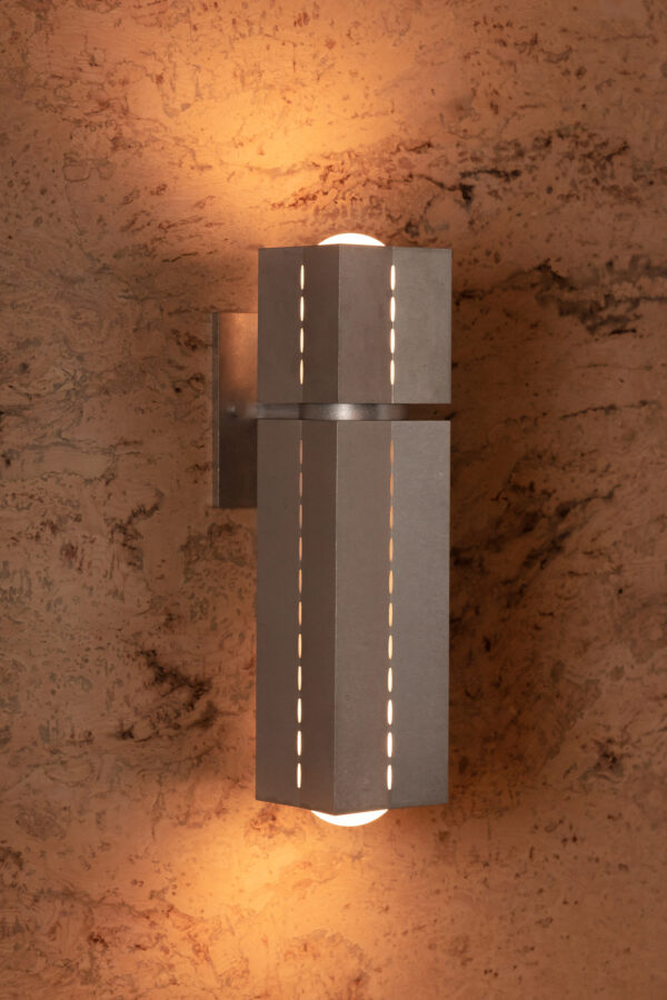 Polaris Wall Light - Medium - Tumbled Brass / Aluminium - Image 7
