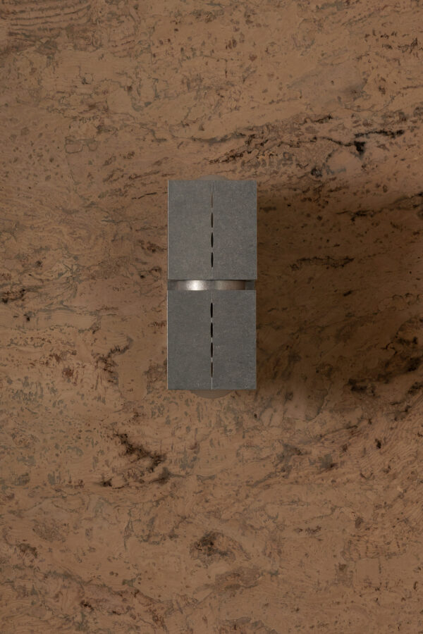 Polaris Wall Light - Small - Tumbled Brass / Aluminium - Image 2