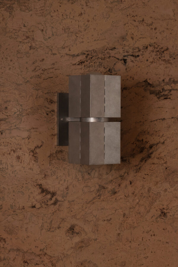 Polaris Wall Light - Small - Tumbled Brass / Aluminium - Image 4