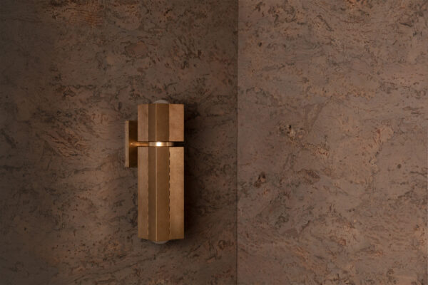 Polaris Wall Light - Medium - Tumbled Brass / Aluminium - Image 9