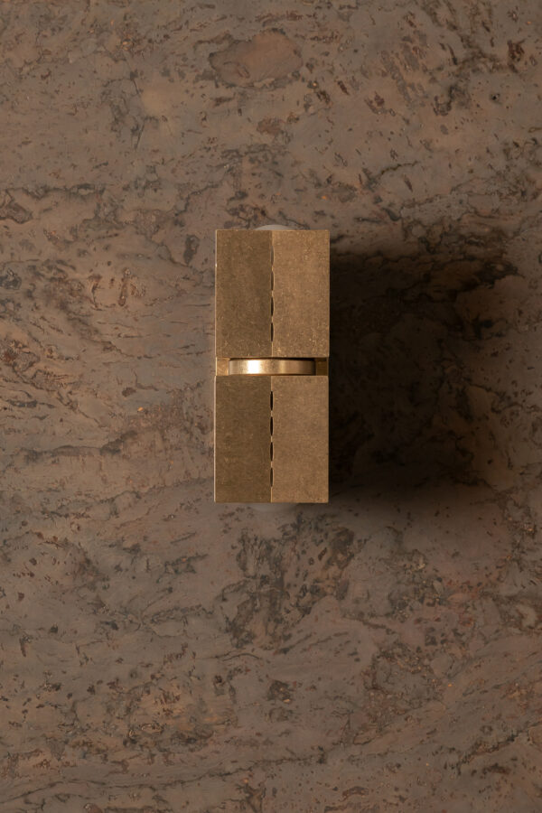 Polaris Wall Light - Small - Tumbled Brass / Aluminium - Image 8