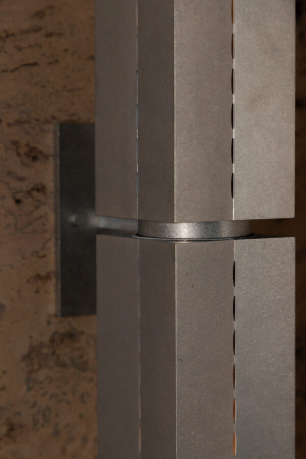 Polaris Wall Light - Large - Tumbled Brass / Aluminium - Image 10