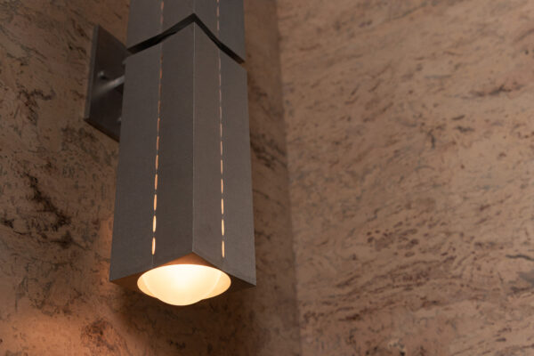 Polaris Wall Light - Large - Tumbled Brass / Aluminium - Image 11