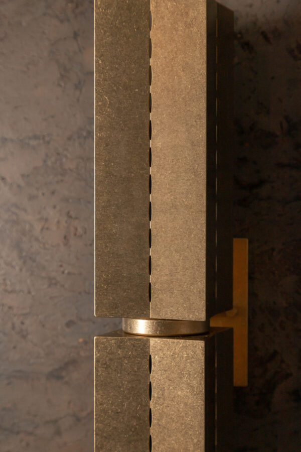 Polaris Wall Light - Large - Tumbled Brass / Aluminium - Image 15