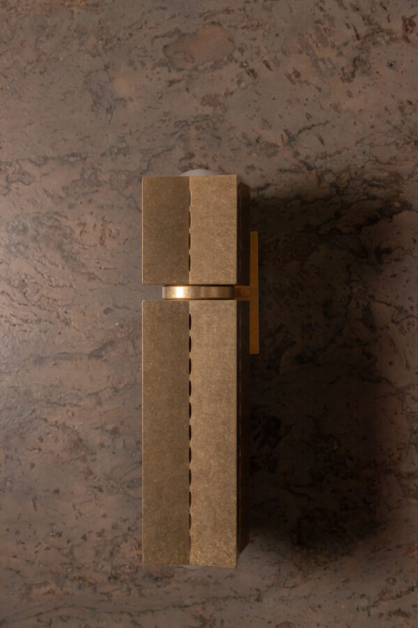 Polaris Wall Light - Medium - Tumbled Brass / Aluminium - Image 15