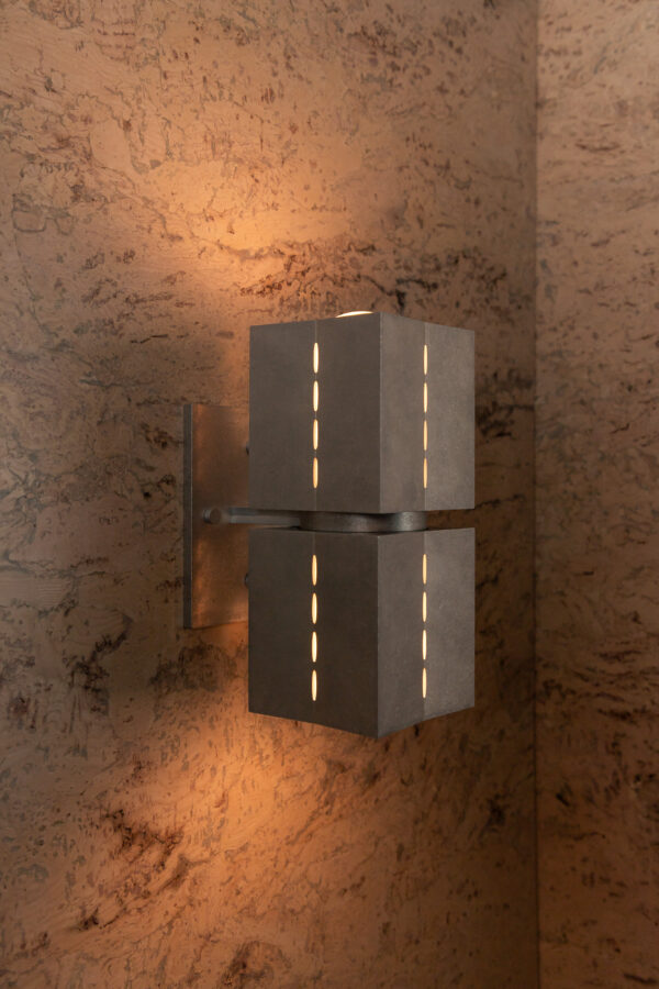 Polaris Wall Light - Small - Tumbled Brass / Aluminium - Image 13
